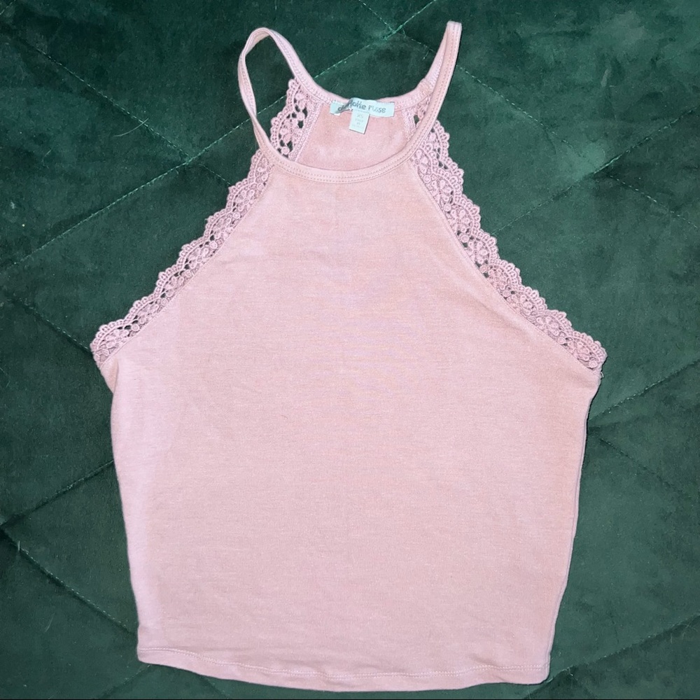 Mauve Halter Crop Top